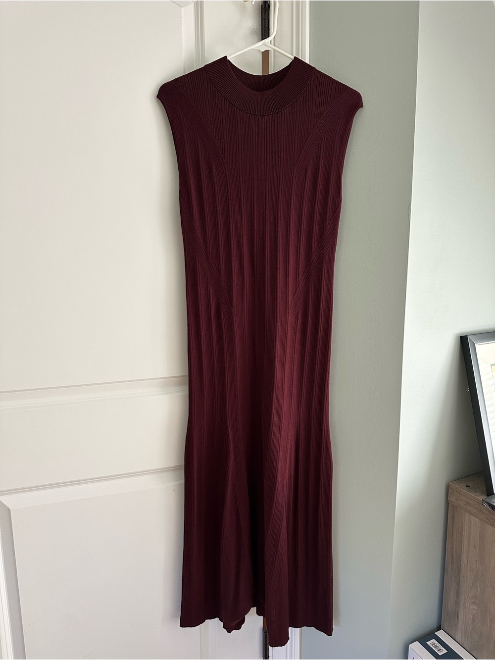 Maroon Banana Republic Sleeveless Maxi Dress SP